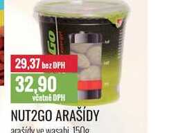 NUT2GO ARAŠÍDY 150g
