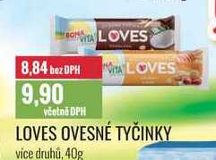 LOVES OVESNÉ TYČINKY 40g 