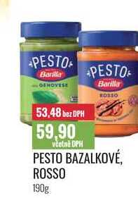 PESTO BAZALKOVÉ, ROSSO 190g 