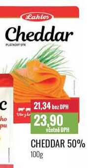 CHEDDAR 50% 100g