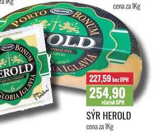 SÝR HEROLD cena za 1Kg 