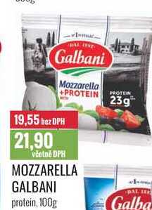 MOZZARELLA GALBANI protein, 100g