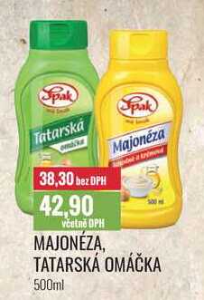 MAJONÉZA, TATARSKÁ OMÁČKA 500ml