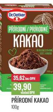 PŘÍRODNÍ KAKAO 100g