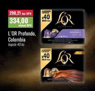 L'OR Profondo, Colombia kapsle 40 ks 