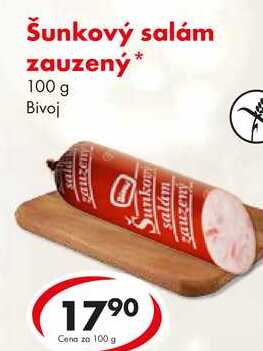 Šunkový salám zauzený, 100 g