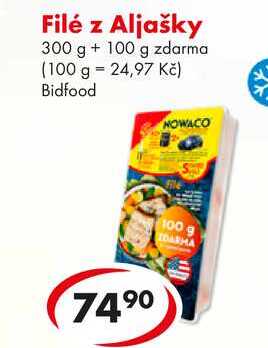Filé z Aljašky, 300 g + 100 g