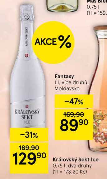 Královský Sekt Ice, 0.75 l, dva druhy 
