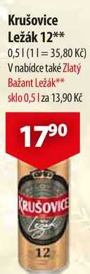 Krušovice Ležák 12, 0,5 l