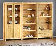 SESTAVA KNIHOVEN TORINO 68070BK, kov. úchytky