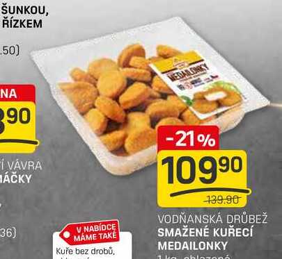 SMAŽENÉ KUŘECÍ MEDAILONKY 1kg