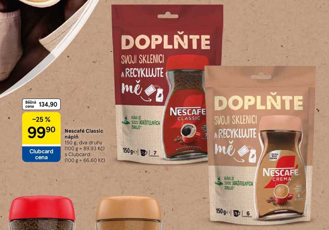 Nescafé Classic náplň, 150 g