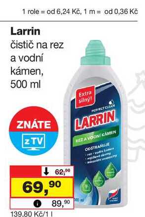LARRIN čistič na rez a vodní kámen 500ml