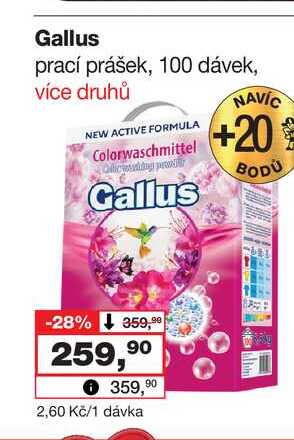 Gallus prací prášek, 100 dávek