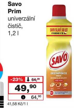 Savo Prim univerzální čistič, 1,2l