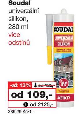 Soudal univerzální silikon, 280 ml