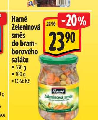  Hamé Zeleninová směs do bramborového salátu 330 g 