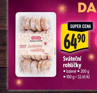 Sváteční rohlíčky 200 g
