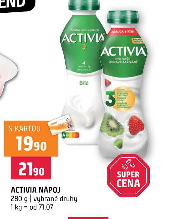 ACTIVIA NÁPOJ 280 g vybrané druhy