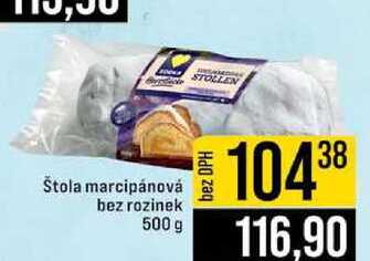 Štola marcipánová bez rozinek 500 g