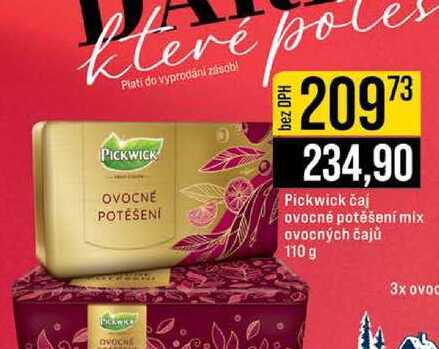 Pickwick čaj ovocně potěšení mix ovocných čajů 110 g 