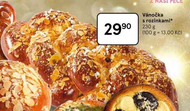 Vánočka s rozinkami, 230 g 