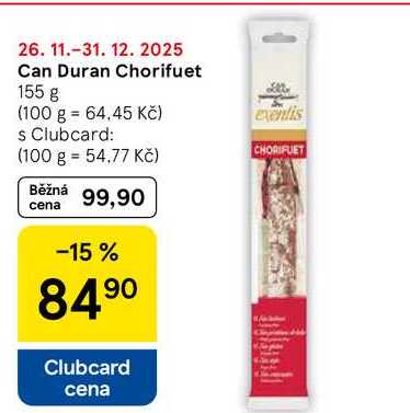 Can Duran Chorifuet, 155 g