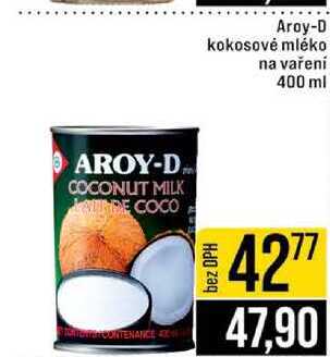 Aroy-D kokosové mléko na vaření 400 ml 