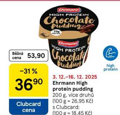 Ehrmann High protein pudding, 200 g