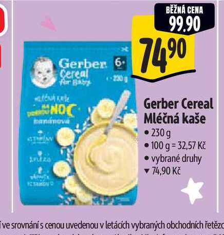 Gerber Cereal Mléčná kaše 230g
