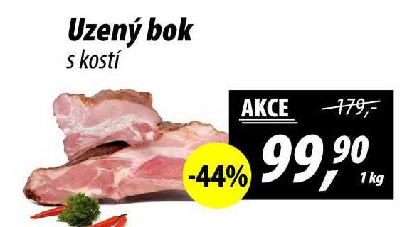 Uzený bok s kostí, 1 kg  