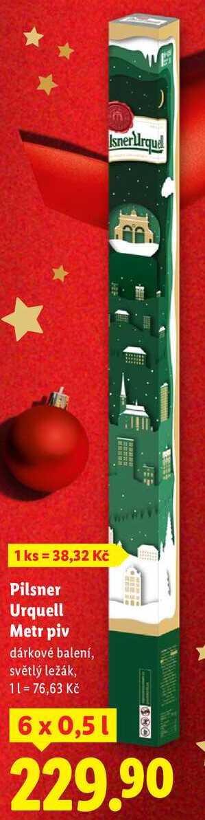 Pilsner Urquell Metr piv, 6x 0,5 l