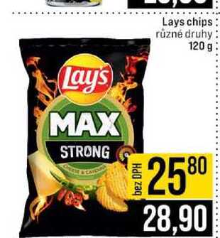 Lays chips různé druhy 120 g