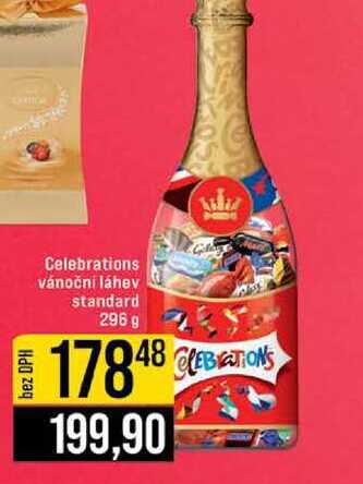 Celebrations vánoční láhev standard 296 g