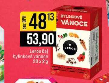 Leros čaj bylinkové vánoce 20x2g