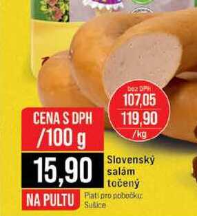 Slovenský salám točený 1kg 100g