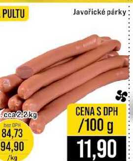 Javořické párky cca 2.2kg