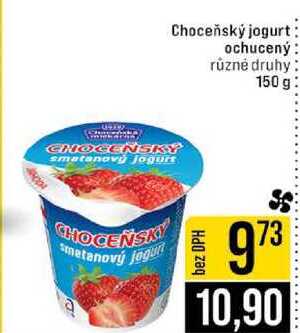 Choceňský jogurt ochucený různé druhy 150 g