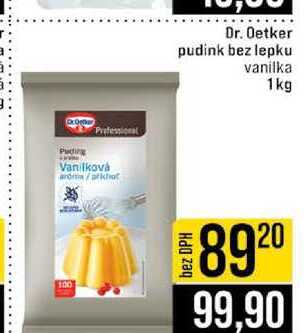 Dr. Oetker pudink bez lepku vanilka 1kg