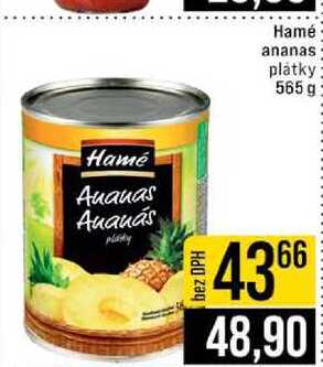 Hamé ananas plátky 565 g