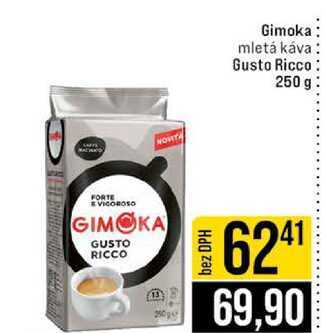 Gimoka mletá káva Gusto Ricco 250 g