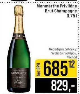 Monmarthe Privilége Brut Champagne 0,75l