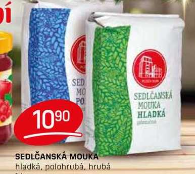 SEDLČANSKÁ MOUKA hladká, polohrubá, hrubá 1kg