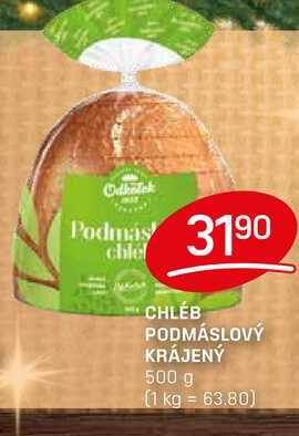 CHLÉB PODMÁSLOVÝ KRÁJENÝ 500 g