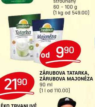 ZÁRUBOVA TATARKA, ZÁRUBOVA MAJONÉZA 90 ml 