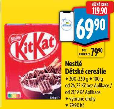Nestlé Dětské cereálie, 300-330 g
