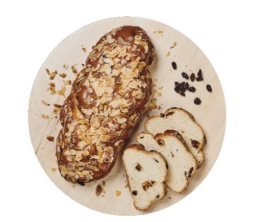 Vánočka s rozinkami a mandlemi, 400 g