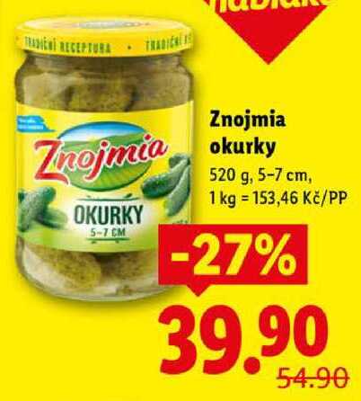 Znojmia okurky, 520 g
