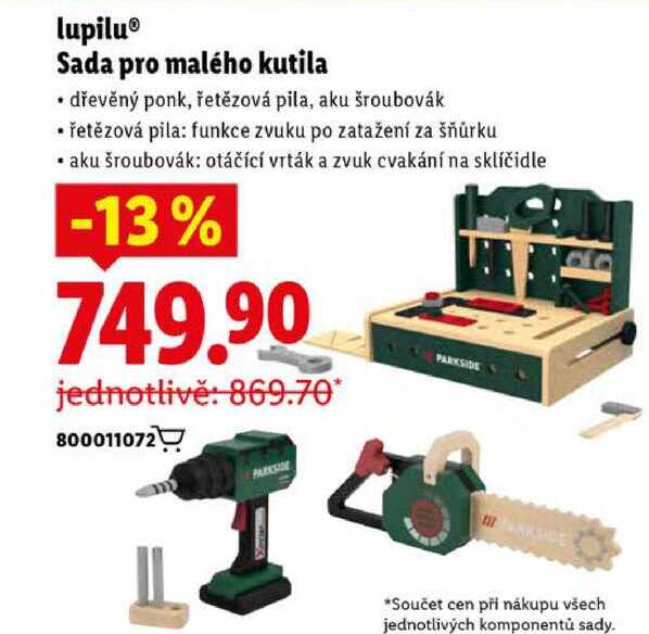lupilu® Sada pro malého kutila 