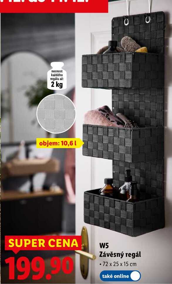W5 Závěsný regál